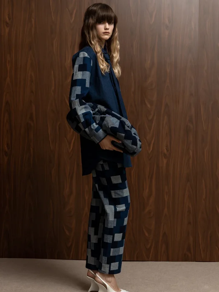 A PIECE OF ME Pouch Bag Dark Denim