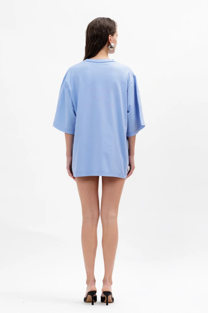 blue oversized t-shirt A PIECE OF ME