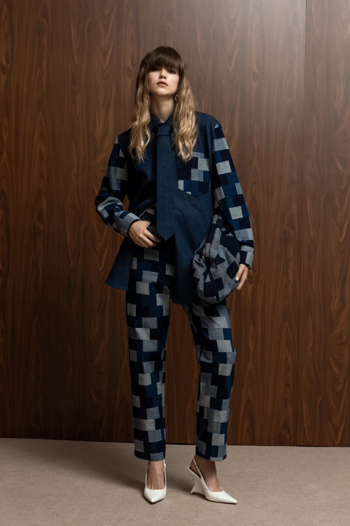 A PIECE OF ME Miranda Pants Dark Blue