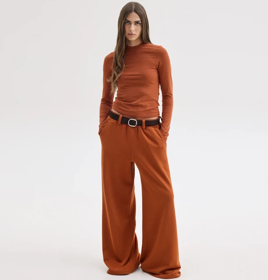 SUNSETGO IVY WIDE TRACKPANTS GINGER