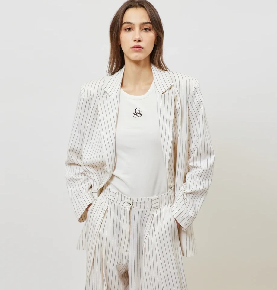 SUNSETGO JOSEFINE BLAZER OFF WHITE