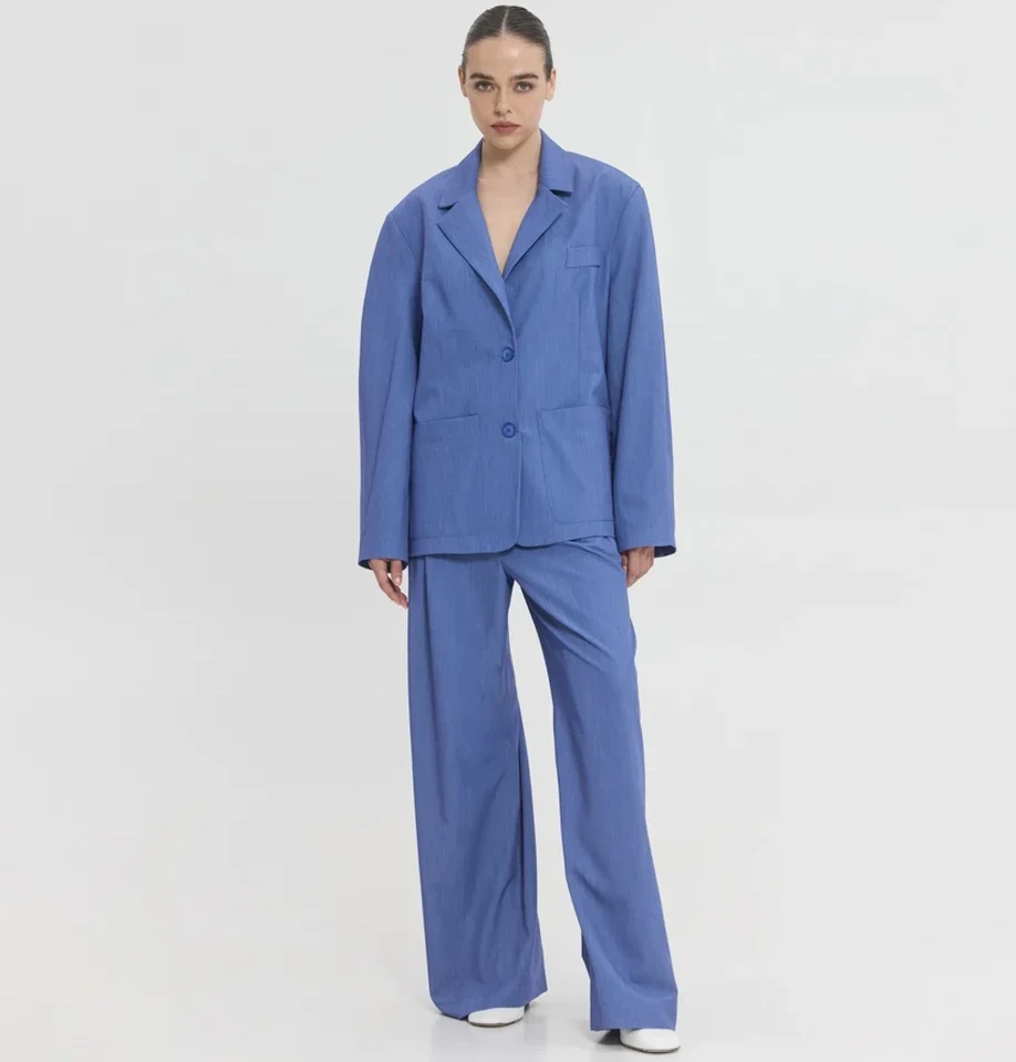 sunsetgo lisa pants κομψό office look με υφασμάτινο γυναικείο ρούχο και πρακτικές πλαϊνές τσέπες