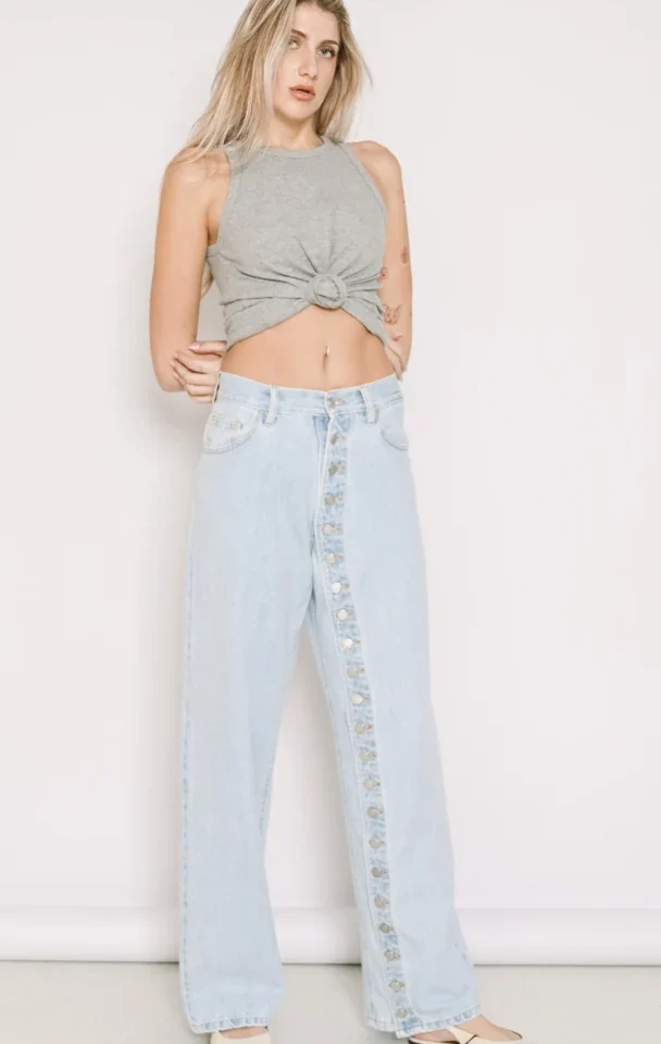 γυναικείο ανοιχτόχρωμο τζιν παντελόνι salt and pepper marley bleached