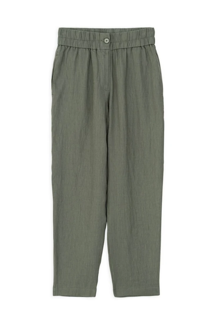 museboutique-philosophy-panteloni-linen-jogger-green