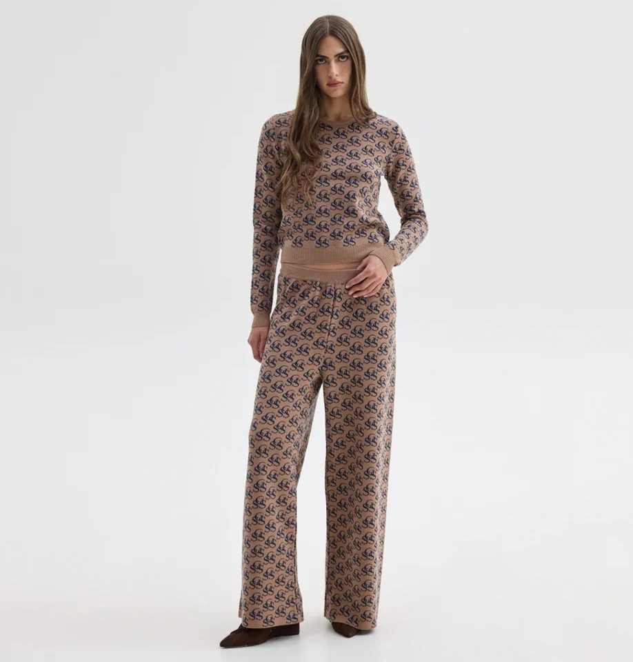 NANCY KNIT PANTS Beige