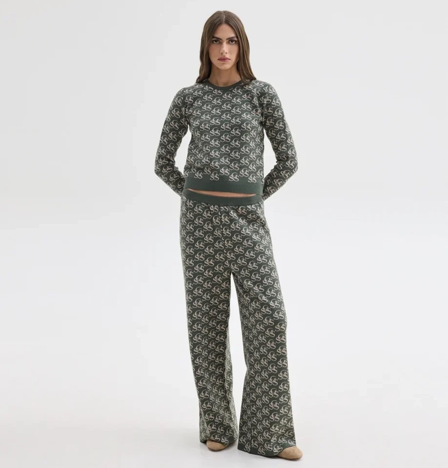 NANCY KNIT PANTS Khaki