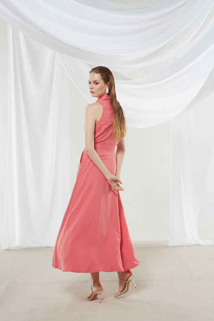 Ananke Senna coral shirtdress - Image 4