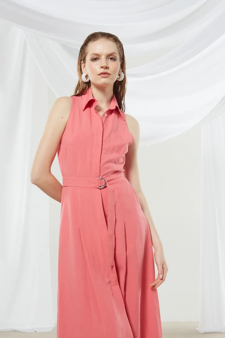 Ananke Senna coral shirtdress - Image 6