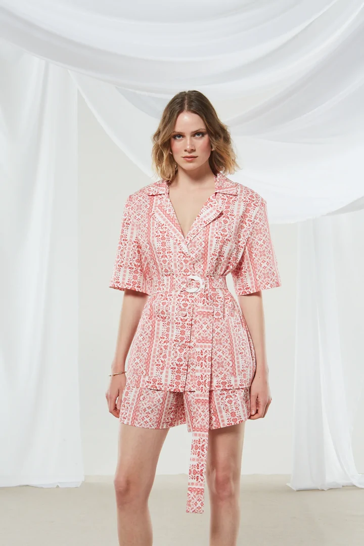 Ananke Daisy cotton short sleeve blazer