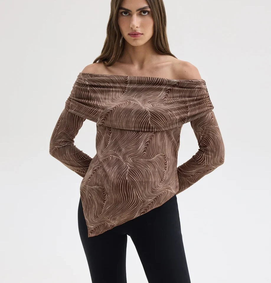 SUNSETGO SYLVIA OFF SOULDER TOP