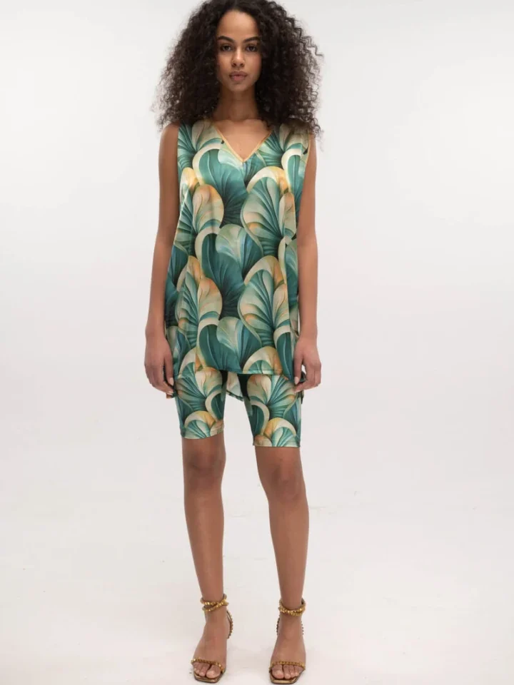 Typelove Tank Top Satin Coral Reef