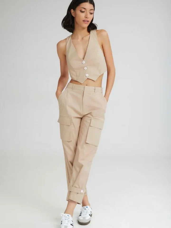 The Scoop Cargo Pants Beige