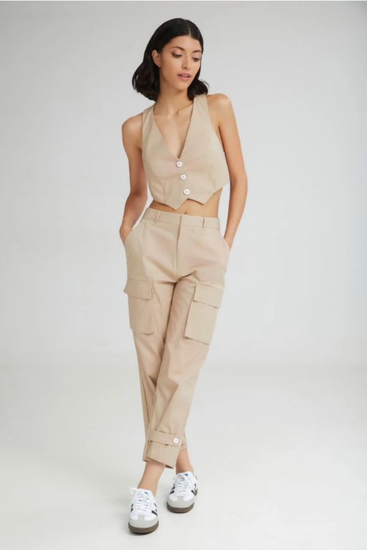 The Scoop Cargo Pants Beige