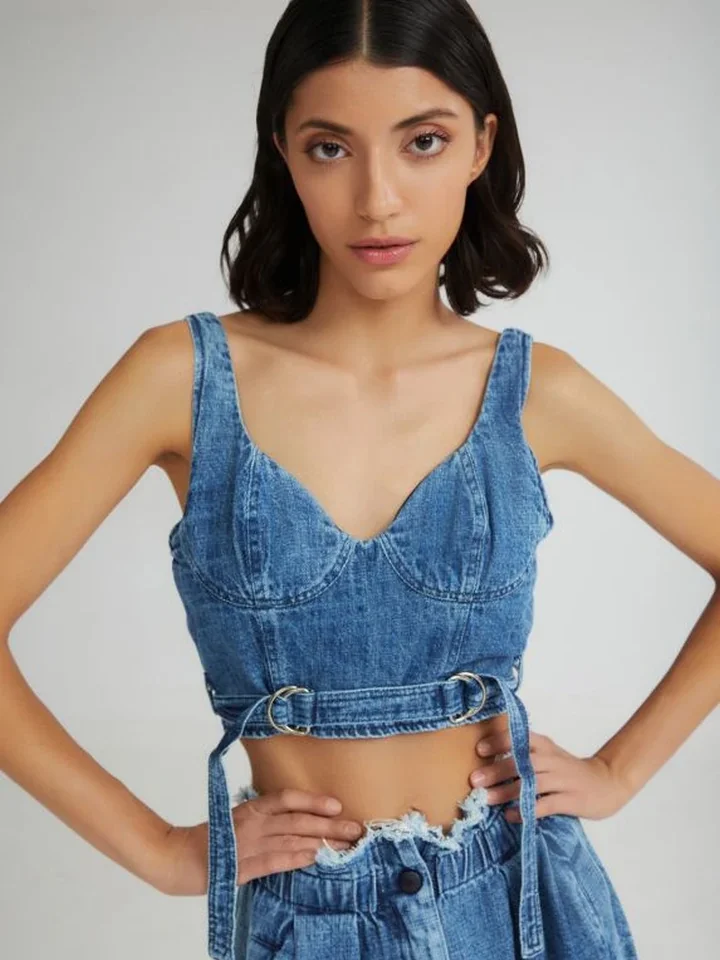 The Soft Serve Bustier Denim