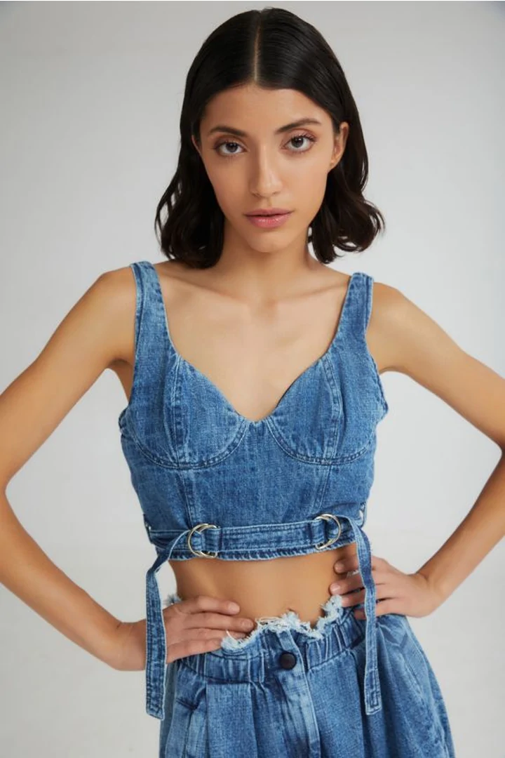 The Soft Serve Bustier Denim