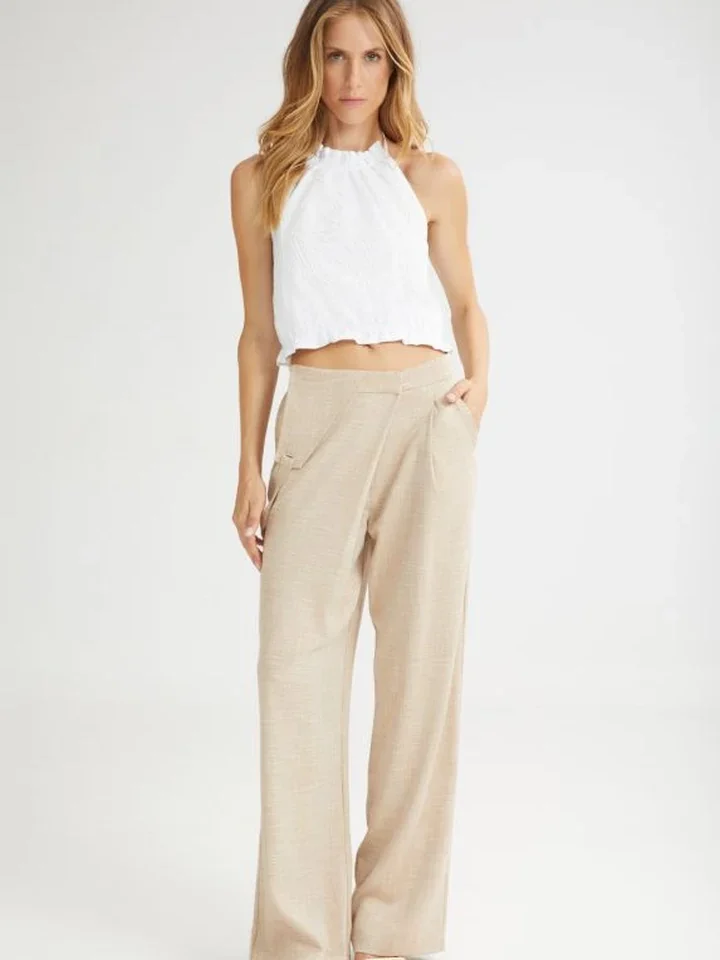 The Waffle Cone Pants Beige