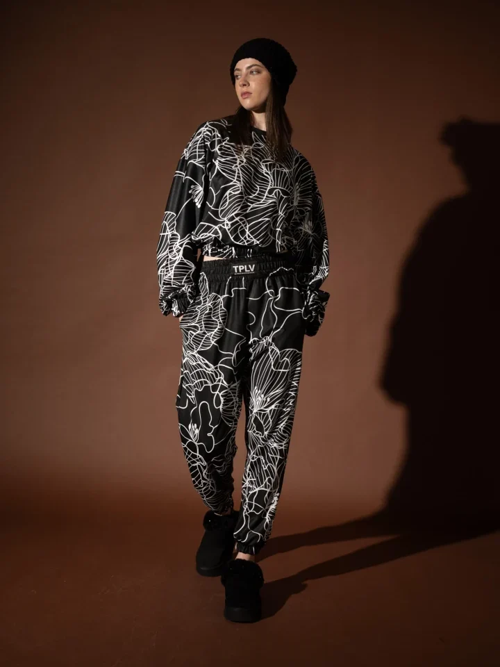 Typelove Dark Bloom Track Pants