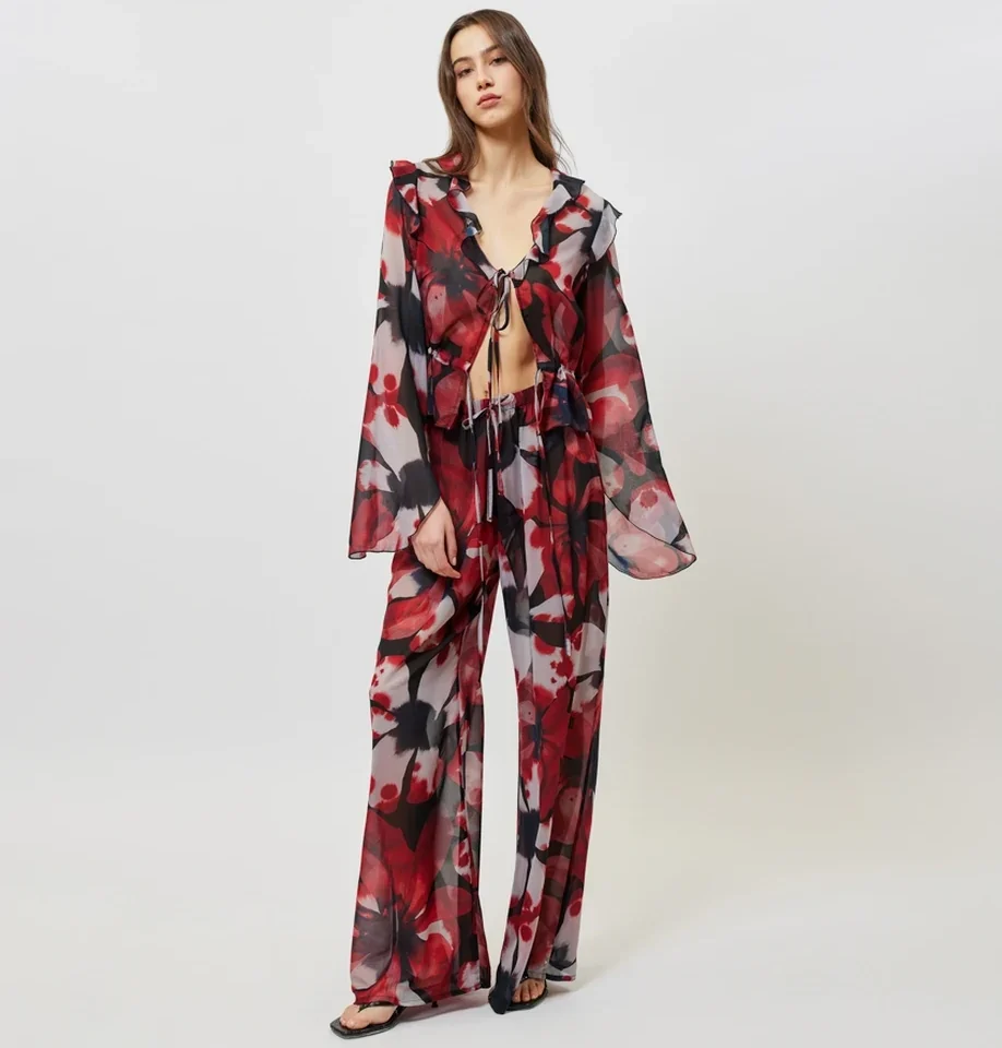 SUNSETGO VALENTINA PRINTED PANTS