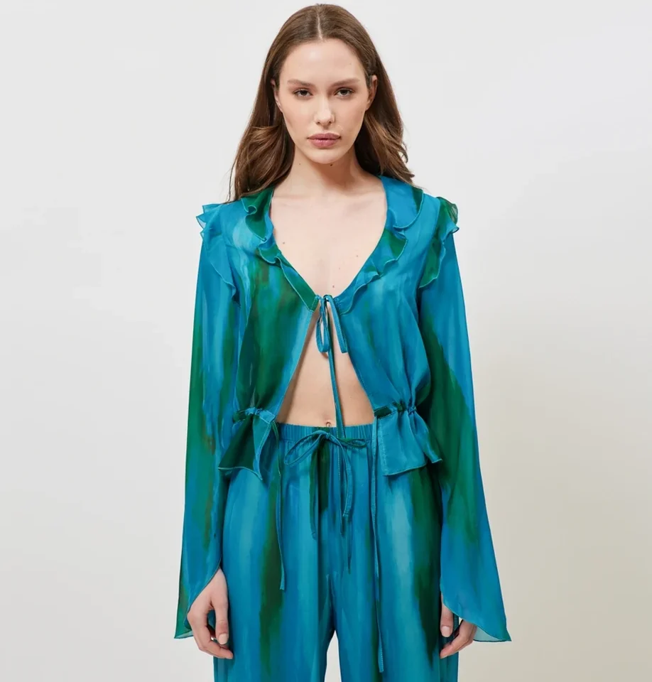 SUNSETGO VALENTINA TOP AQUA GREEN